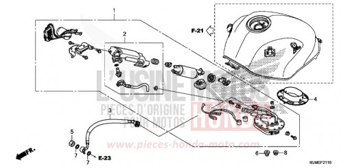 FUEL PUMP VFR800XH de 2017